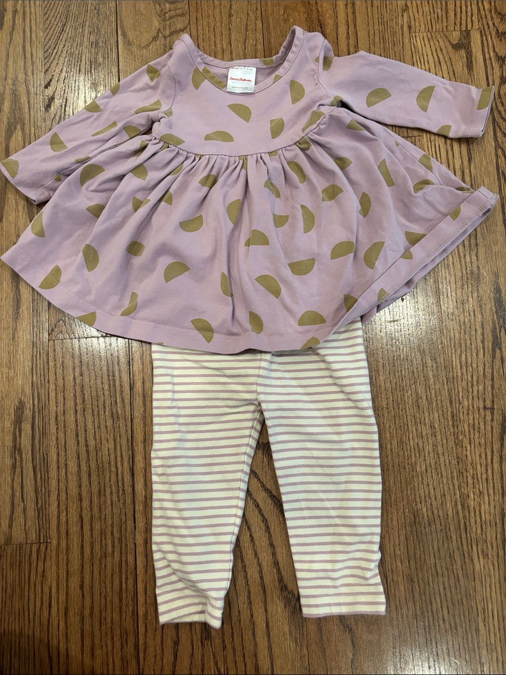 Hanna Andersson Dress & Leggings Set 6-12 months